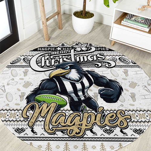 Magpies Football Xmas Round Carpet Australia AFL Mascot