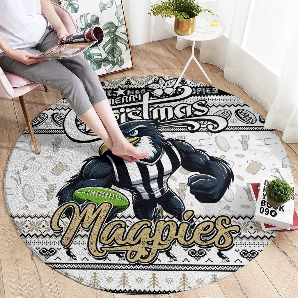 Magpies Football Xmas Round Carpet Australia AFL Mascot