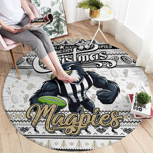 Magpies Football Xmas Round Carpet Australia AFL Mascot