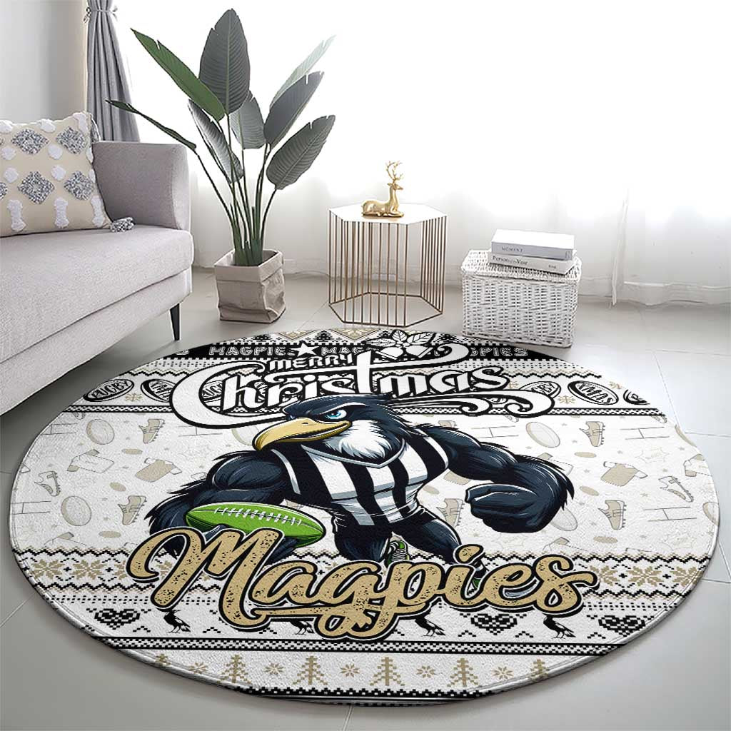 Magpies Football Xmas Round Carpet Australia AFL Mascot