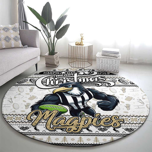 Magpies Football Xmas Round Carpet Australia AFL Mascot