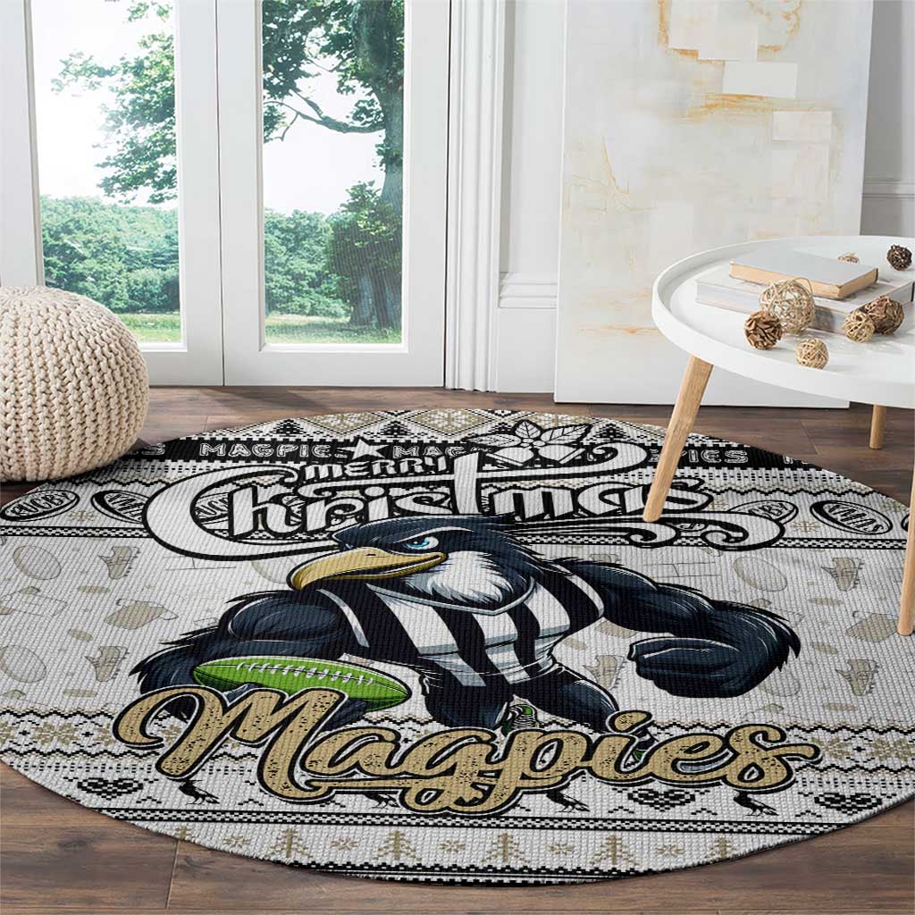 Magpies Football Xmas Round Carpet Australia AFL Mascot