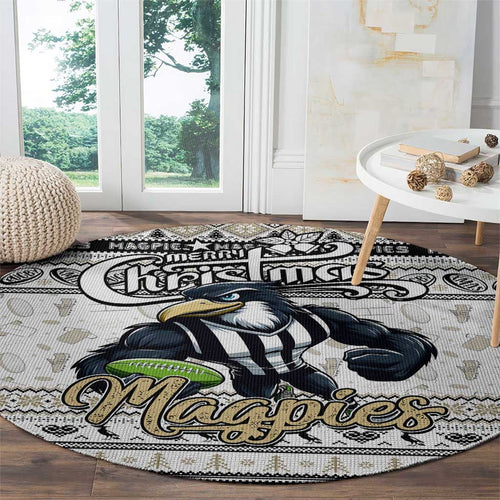 Magpies Football Xmas Round Carpet Australia AFL Mascot