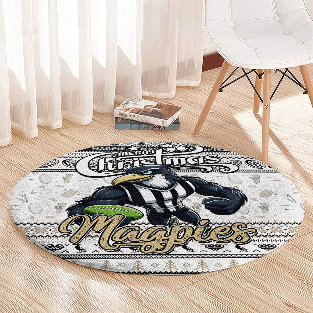 Magpies Football Xmas Round Carpet Australia AFL Mascot
