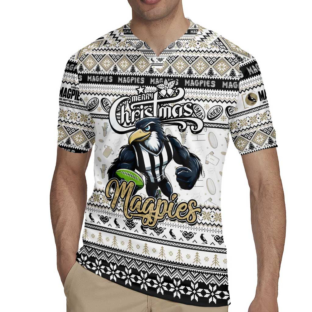Personalized Magpies Rugby Xmas Rugby Jersey Australia AFL Mascot