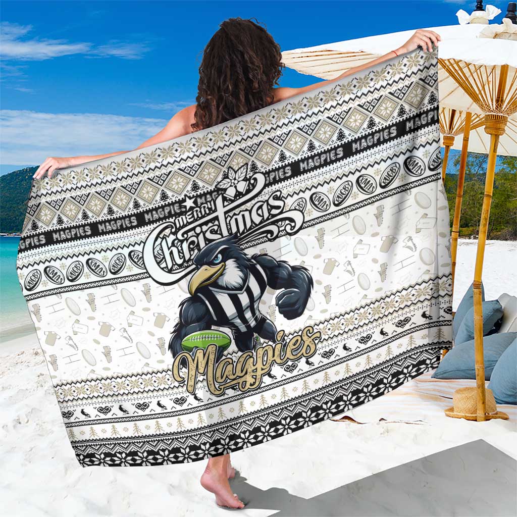 Magpies Football Xmas Sarong Australia AFL Mascot