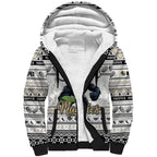 Personalized Magpies Rugby Xmas Sherpa Hoodie Australia AFL Mascot