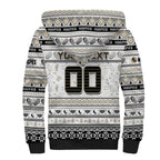 Personalized Magpies Rugby Xmas Sherpa Hoodie Australia AFL Mascot