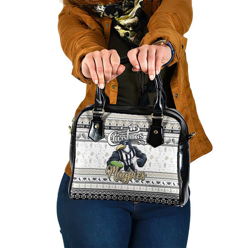 Magpies Football Xmas Shoulder Handbag Australia AFL Mascot