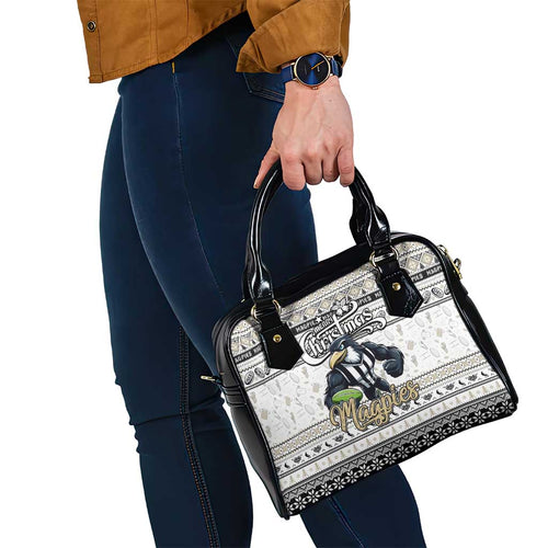Magpies Football Xmas Shoulder Handbag Australia AFL Mascot
