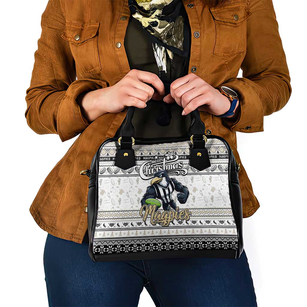 Magpies Football Xmas Shoulder Handbag Australia AFL Mascot