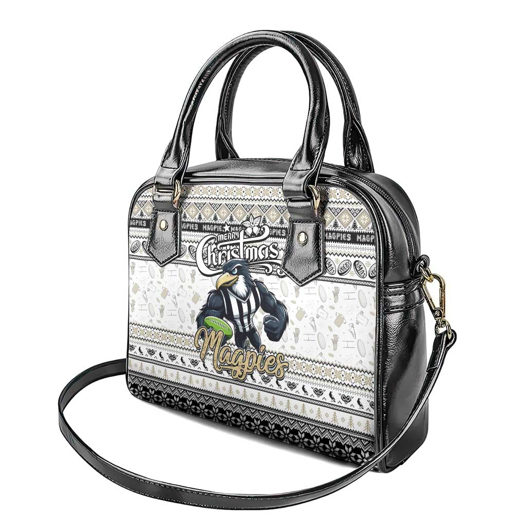 Magpies Football Xmas Shoulder Handbag Australia AFL Mascot