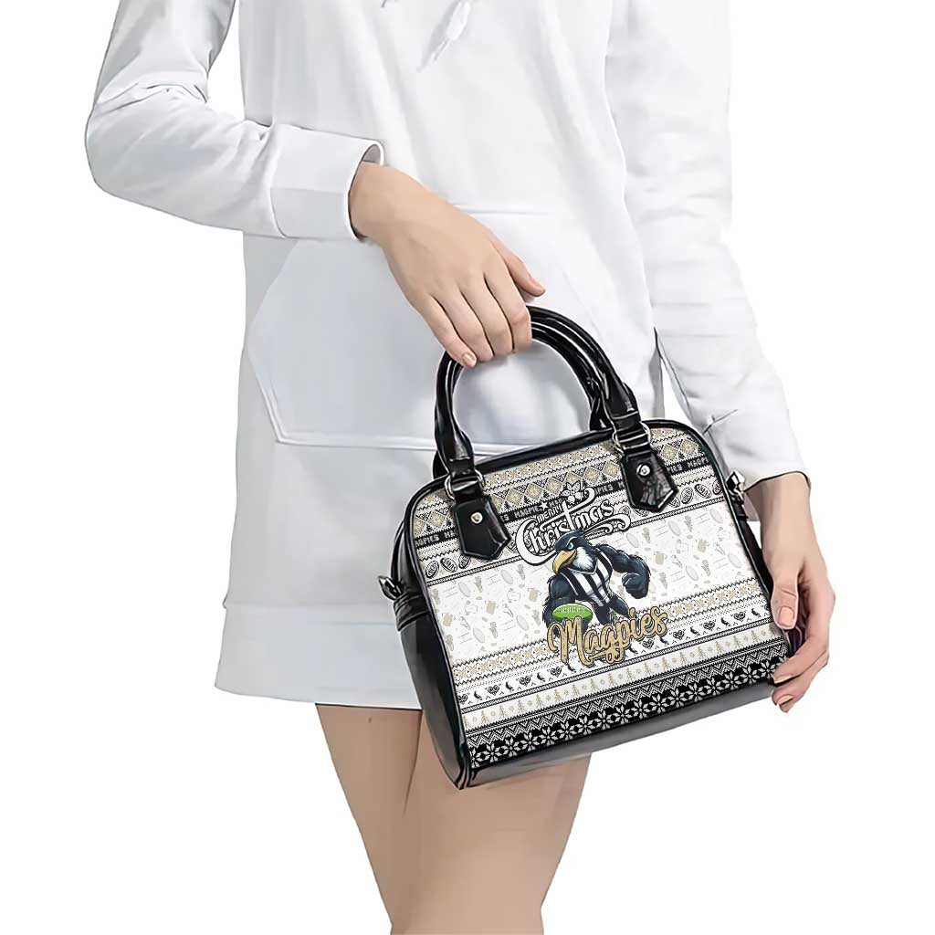 Magpies Football Xmas Shoulder Handbag Australia AFL Mascot