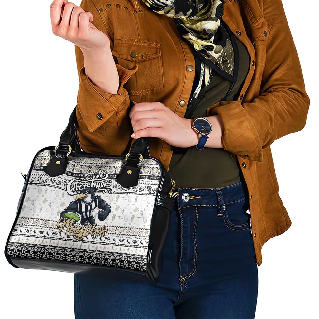 Magpies Football Xmas Shoulder Handbag Australia AFL Mascot