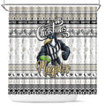 Magpies Football Xmas Shower Curtain Australia AFL Mascot