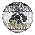 Magpies Football Xmas Spare Tire Cover Australia AFL Mascot