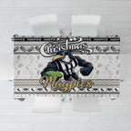 Magpies Football Xmas Tablecloth Australia AFL Mascot