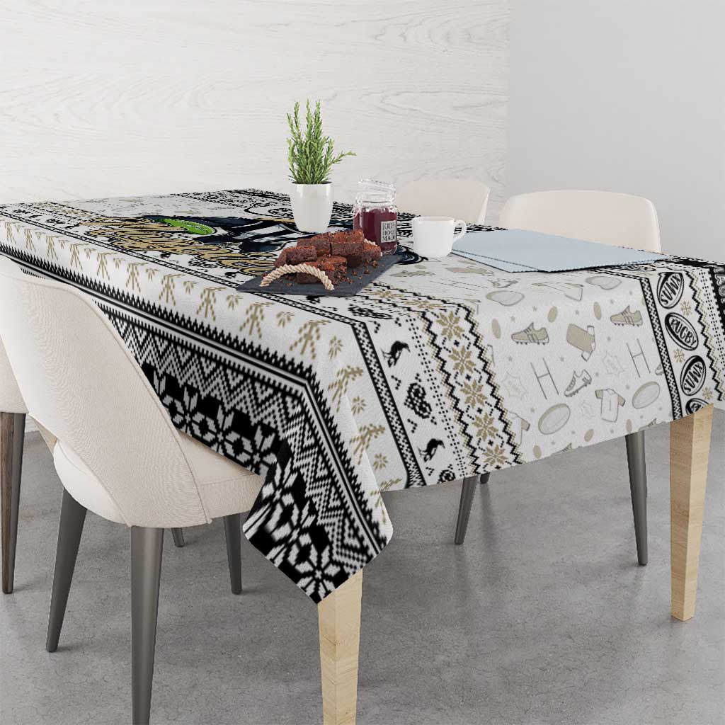 Magpies Football Xmas Tablecloth Australia AFL Mascot