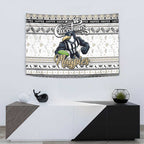 Magpies Football Xmas Tapestry Australia AFL Mascot