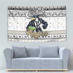 Magpies Football Xmas Tapestry Australia AFL Mascot