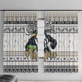 Magpies Football Xmas Window Curtain Australia AFL Mascot
