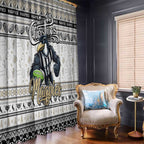 Magpies Football Xmas Window Curtain Australia AFL Mascot