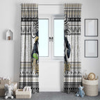 Magpies Football Xmas Window Curtain Australia AFL Mascot
