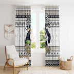 Magpies Football Xmas Window Curtain Australia AFL Mascot