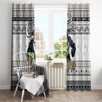 Magpies Football Xmas Window Curtain Australia AFL Mascot