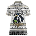 Personalized Magpies Rugby Xmas Women Polo Shirt Australia AFL Mascot