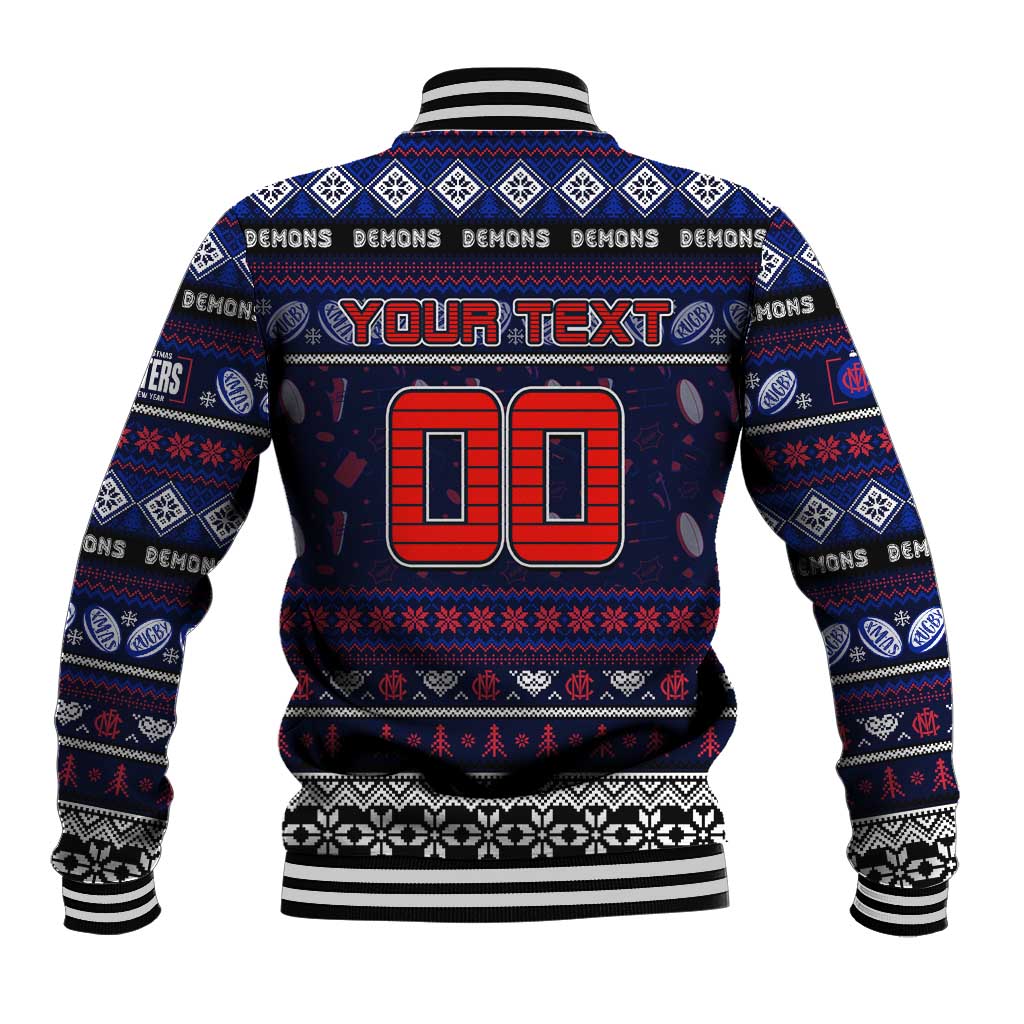 Personalized Demons Rugby Xmas Baseball Jacket Australia AFL Mascot