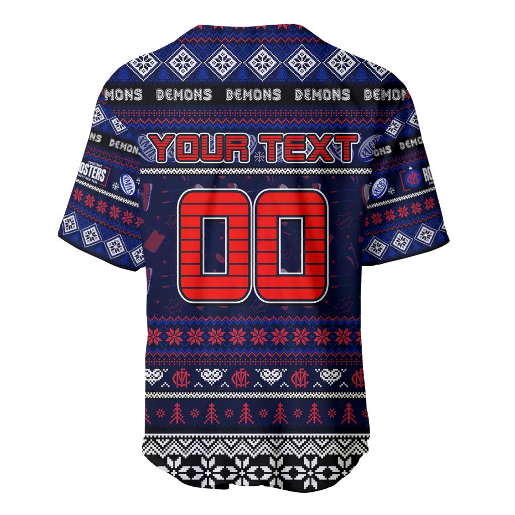 Personalized Demons Rugby Xmas Baseball Jersey Australia AFL Mascot