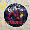 Demons Football Xmas Beach Blanket Australia AFL Mascot