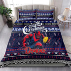 Demons Football Xmas Bedding Set Australia AFL Mascot