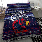 Demons Football Xmas Bedding Set Australia AFL Mascot