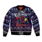 Personalized Demons Rugby Xmas Bomber Jacket Australia AFL Mascot