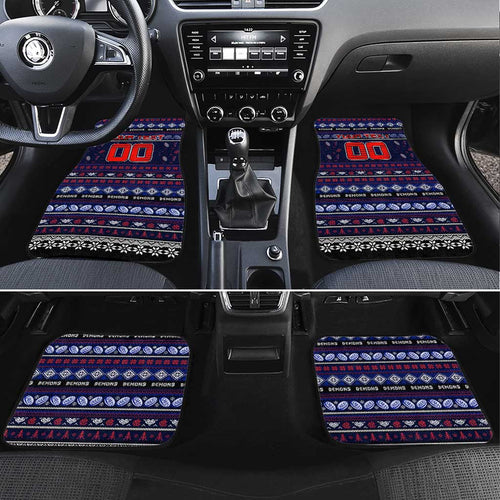Demons Football Xmas Car Mats Australia AFL Mascot