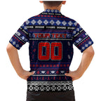Personalized Demons Rugby Xmas Family Matching Mermaid Dress and Hawaiian Shirt Australia AFL Mascot