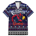 Personalized Demons Rugby Xmas Family Matching Mermaid Dress and Hawaiian Shirt Australia AFL Mascot