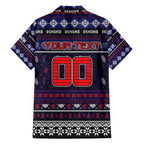Personalized Demons Rugby Xmas Family Matching Summer Maxi Dress and Hawaiian Shirt Australia AFL Mascot