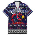 Personalized Demons Rugby Xmas Family Matching Tank Maxi Dress and Hawaiian Shirt Australia AFL Mascot