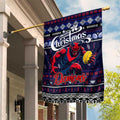Demons Football Xmas Garden Flag Australia AFL Mascot