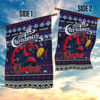 Demons Football Xmas Garden Flag Australia AFL Mascot