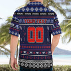 Personalized Demons Rugby Xmas Hawaiian Shirt Australia AFL Mascot