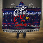 Demons Football Xmas Hooded Blanket Australia AFL Mascot