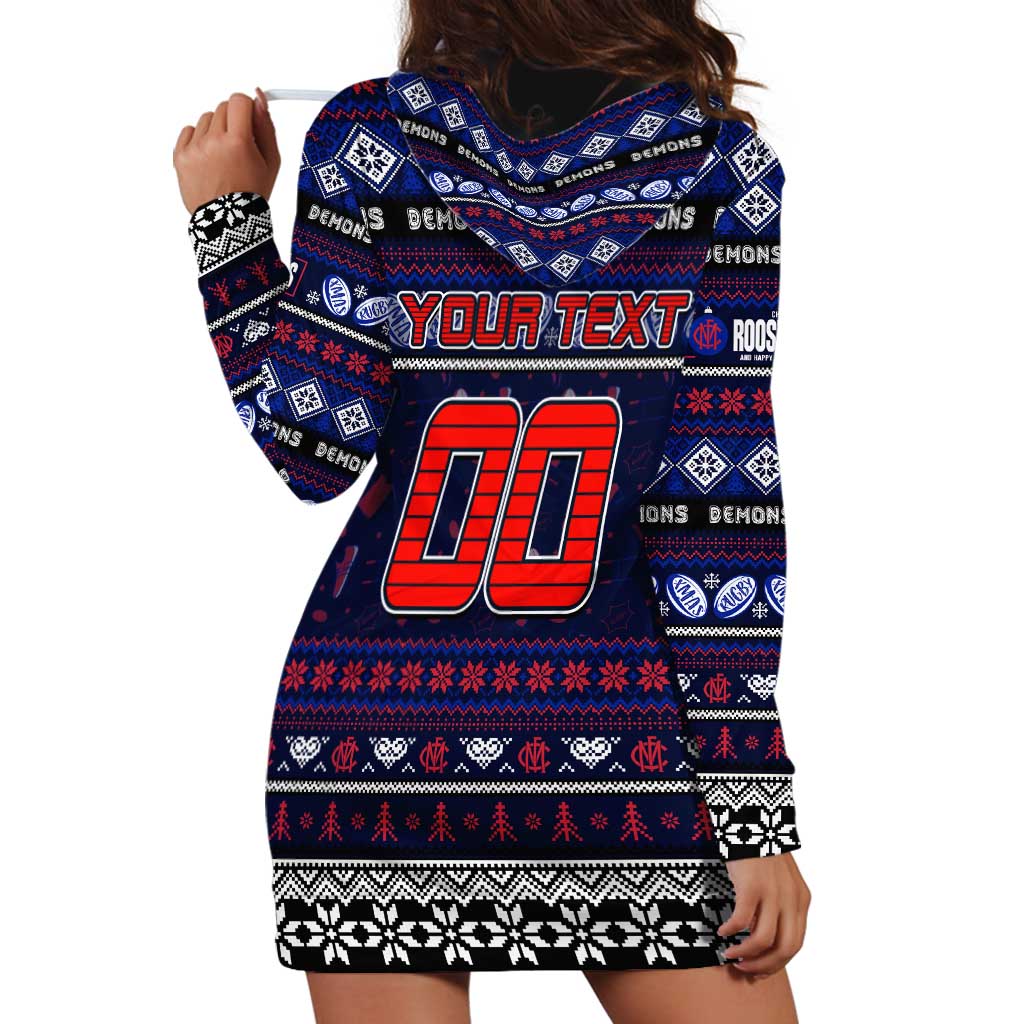 Personalized Demons Rugby Xmas Hoodie Dress Australia AFL Mascot