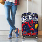 Demons Football Xmas Luggage Cover Australia AFL Mascot
