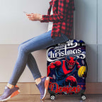 Demons Football Xmas Luggage Cover Australia AFL Mascot