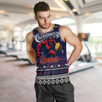 Personalized Demons Rugby Xmas Men Tank Top Australia AFL Mascot