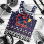 Personalized Demons Rugby Xmas Men Tank Top Australia AFL Mascot